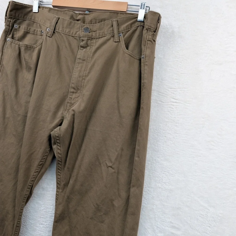 Levi's 505 Jeans Mens 40x32 Brown White Tab Cotton Straight Leg Outdoor Workwear